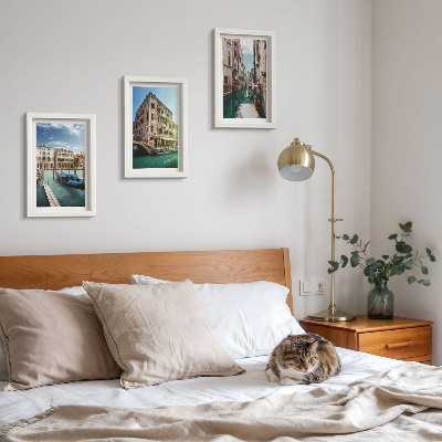 Mur de cadres Vues de Venise avec ses canaux et son architecture urbaine