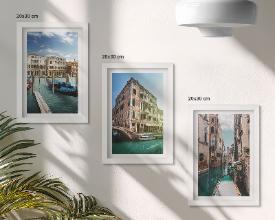 Mur de cadres Vues de Venise avec ses canaux et son architecture urbaine