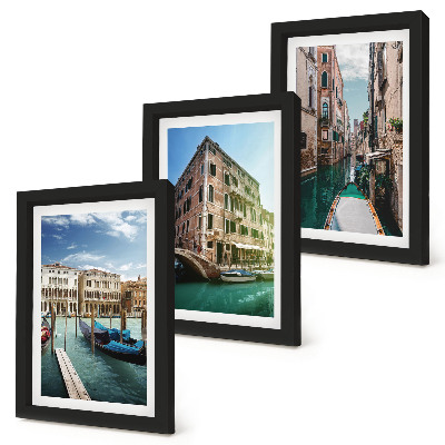 Mur de cadres Vues de Venise avec ses canaux et son architecture urbaine