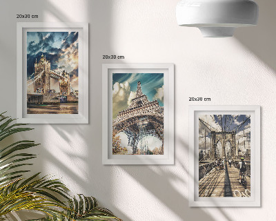 Mur de cadres Ponts et tours dans les villes européennes
