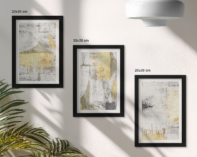 Ensemble de 3 tableaux Motifs de peinture abstraits minimalistes à la mode