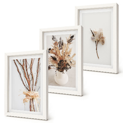 Mur de cadres Fleurs et branches dans un style nature minimaliste