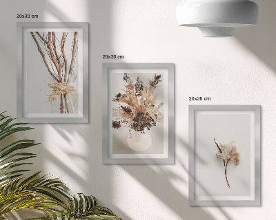 Mur de cadres Fleurs et branches dans un style nature minimaliste