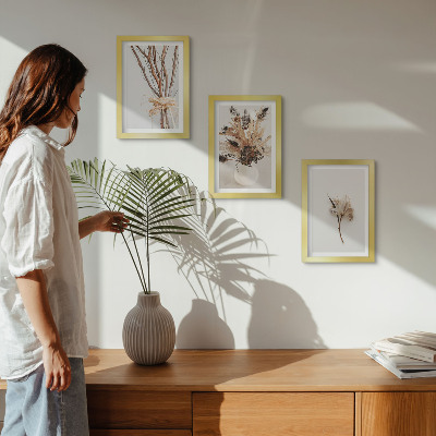 Mur de cadres Fleurs et branches dans un style nature minimaliste
