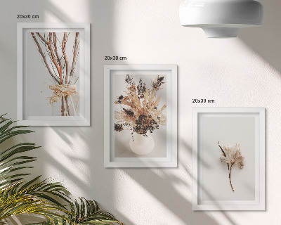 Mur de cadres Fleurs et branches dans un style nature minimaliste