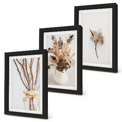Mur de cadres Fleurs et branches dans un style nature minimaliste