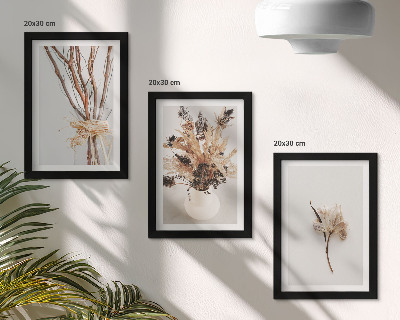 Mur de cadres Fleurs et branches dans un style nature minimaliste