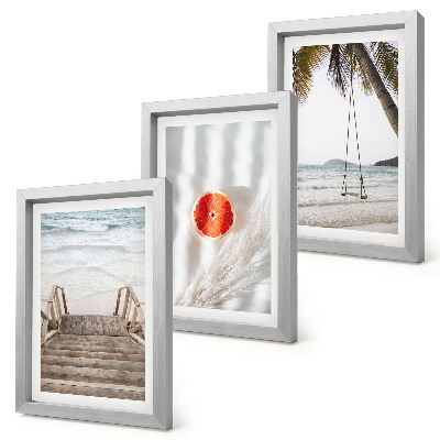 Mur de cadres Plage avec escaliers en bois, ambiance de vacances