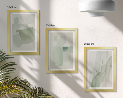 Mur de cadres Motifs abstraits de style aquarelle