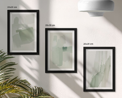 Mur de cadres Motifs abstraits de style aquarelle
