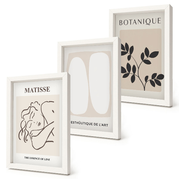 Mur de cadres Tableaux minimalistes et élégants à motifs végétaux de Matisse