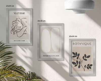 Mur de cadres Tableaux minimalistes et élégants à motifs végétaux de Matisse