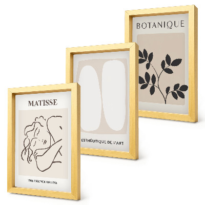 Mur de cadres Tableaux minimalistes et élégants à motifs végétaux de Matisse