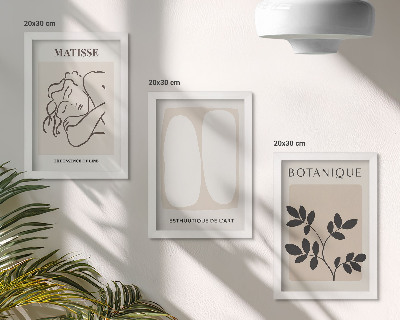 Mur de cadres Tableaux minimalistes et élégants à motifs végétaux de Matisse