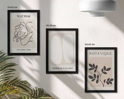 Mur de cadres Tableaux minimalistes et élégants à motifs végétaux de Matisse