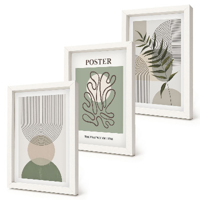 Mur de cadres Affiche à motifs botaniques abstraits géométriques
