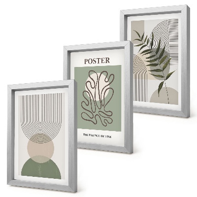 Mur de cadres Affiche à motifs botaniques abstraits géométriques