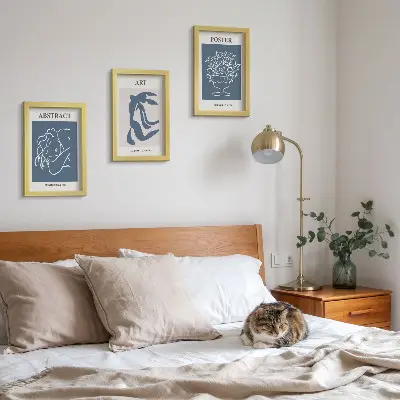 Mur de cadres motifs abstraits et élégants de Matisse ornés de figures et de fleurs