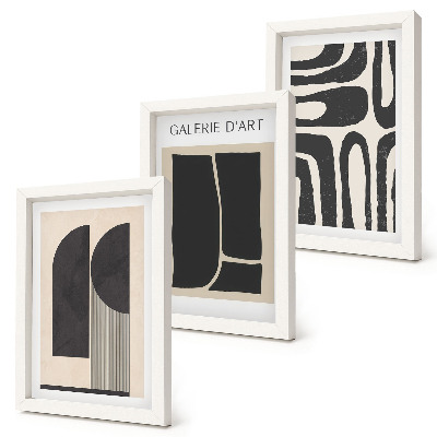 Mur de cadres Affiches minimalistes aux formes abstraites