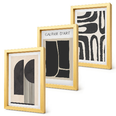 Mur de cadres Affiches minimalistes aux formes abstraites