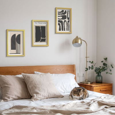 Mur de cadres Affiches minimalistes aux formes abstraites