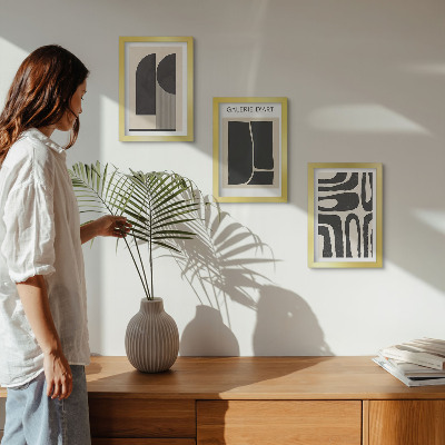Mur de cadres Affiches minimalistes aux formes abstraites