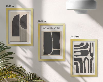 Mur de cadres Affiches minimalistes aux formes abstraites