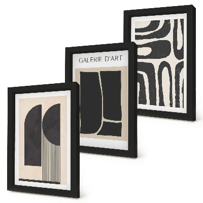 Mur de cadres Affiches minimalistes aux formes abstraites