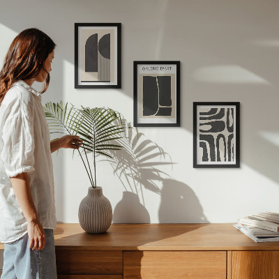 Mur de cadres Affiches minimalistes aux formes abstraites