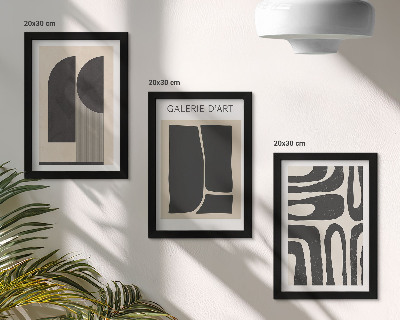 Mur de cadres Affiches minimalistes aux formes abstraites