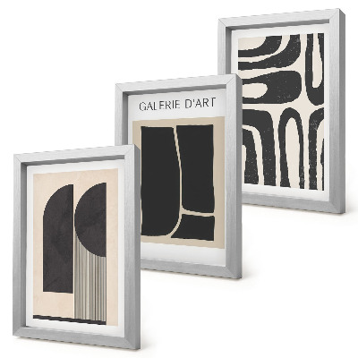 Mur de cadres Affiches minimalistes aux formes abstraites
