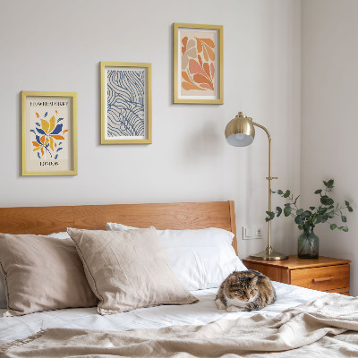 Mur de cadres Fleurs de style moderne aux motifs abstraits
