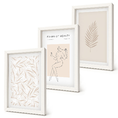 Mur de cadres Motifs botaniques minimalistes