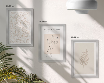Mur de cadres Motifs botaniques minimalistes