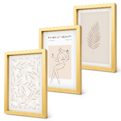Mur de cadres Motifs botaniques minimalistes