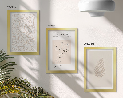 Mur de cadres Motifs botaniques minimalistes