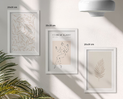 Mur de cadres Motifs botaniques minimalistes