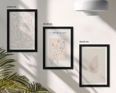 Mur de cadres Motifs botaniques minimalistes