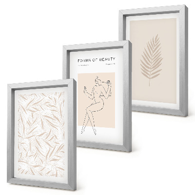 Mur de cadres Motifs botaniques minimalistes