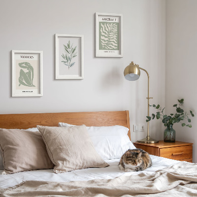 Mur de cadres Plantes bohèmes aquarelles de style Matisse