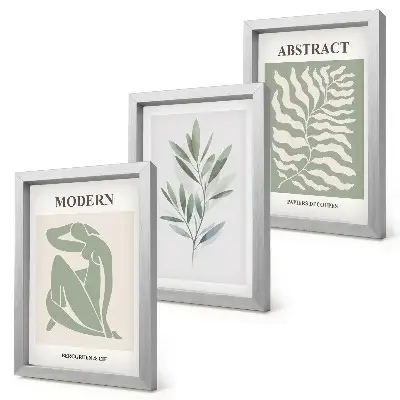 Mur de cadres plantes bohèmes à l'aquarelle style Matisse