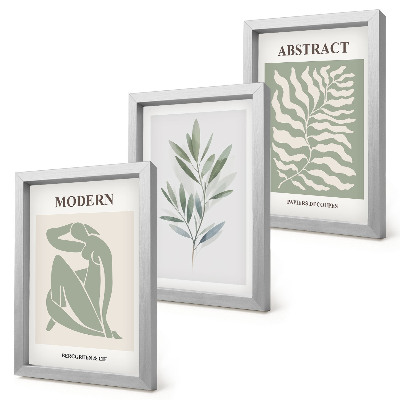Mur de cadres Plantes bohèmes aquarelles de style Matisse