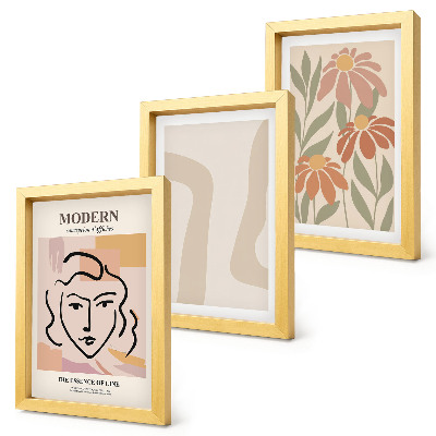 Mur de cadres Femme au style moderne avec des motifs abstraits
