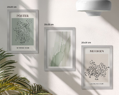 Mur de cadres Fleurs dans un vase dans un style moderne et minimaliste