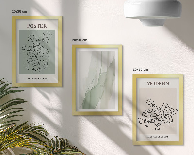 Mur de cadres Fleurs dans un vase dans un style moderne et minimaliste