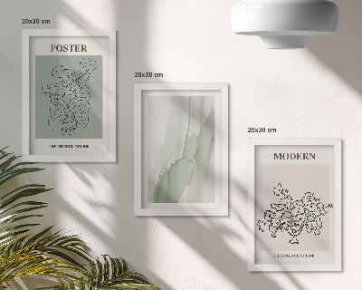 Mur de cadres Fleurs dans un vase dans un style moderne et minimaliste