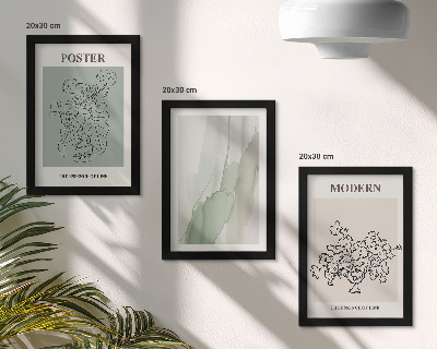 Mur de cadres Fleurs dans un vase dans un style moderne et minimaliste