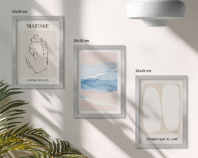 Mur de cadres Les formes abstraites et les couleurs délicates de Matisse