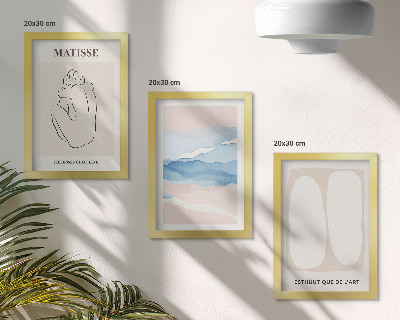 Mur de cadres Les formes abstraites et les couleurs délicates de Matisse