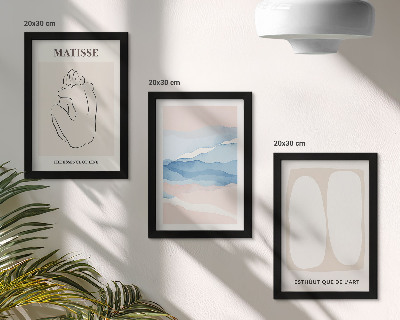 Mur de cadres Les formes abstraites et les couleurs délicates de Matisse